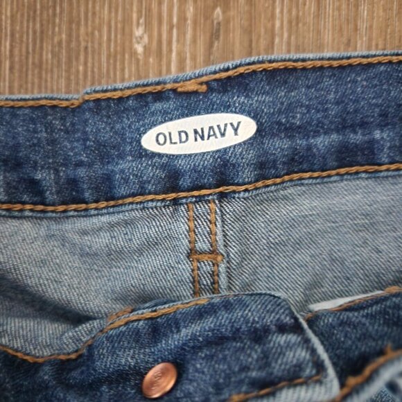 Old Navy Women's Blue Jean Shorts Cuffed Hem  Size 12 - Picture 3 of 7